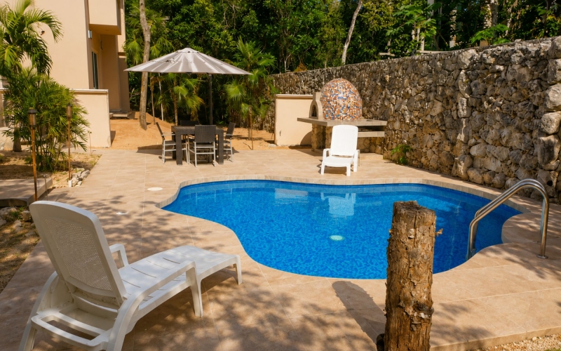 Single-family lot for sale in private residential community facing Xunaan-Ha cenote