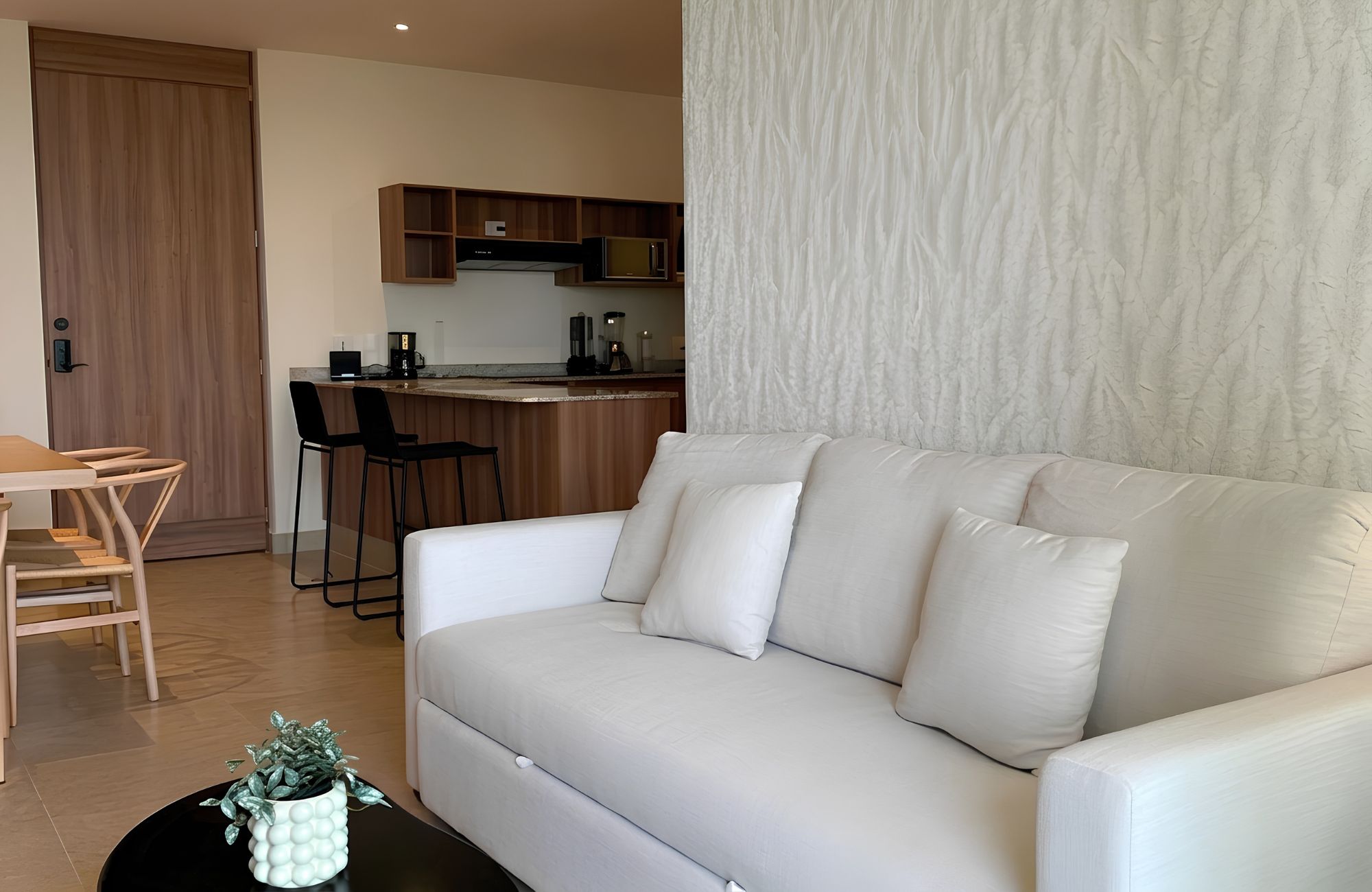 Steps from the beach condominium pool, Chicxulub Puerto, for sale, M&eacute;rida