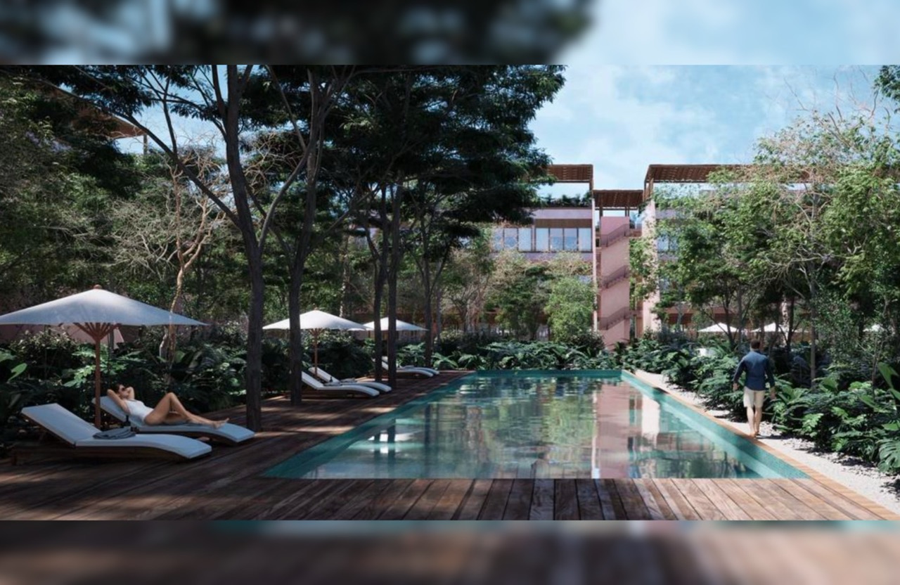 Rooftop with ocean view pool, 3 bedroom condo for sale in Cozumel
