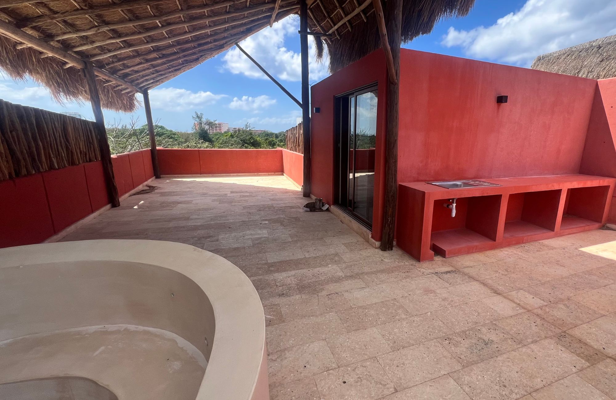Condo with roof top pool and grill area, hammock zone, palapa, pet friendly, pre-construction for sale in Cozumel