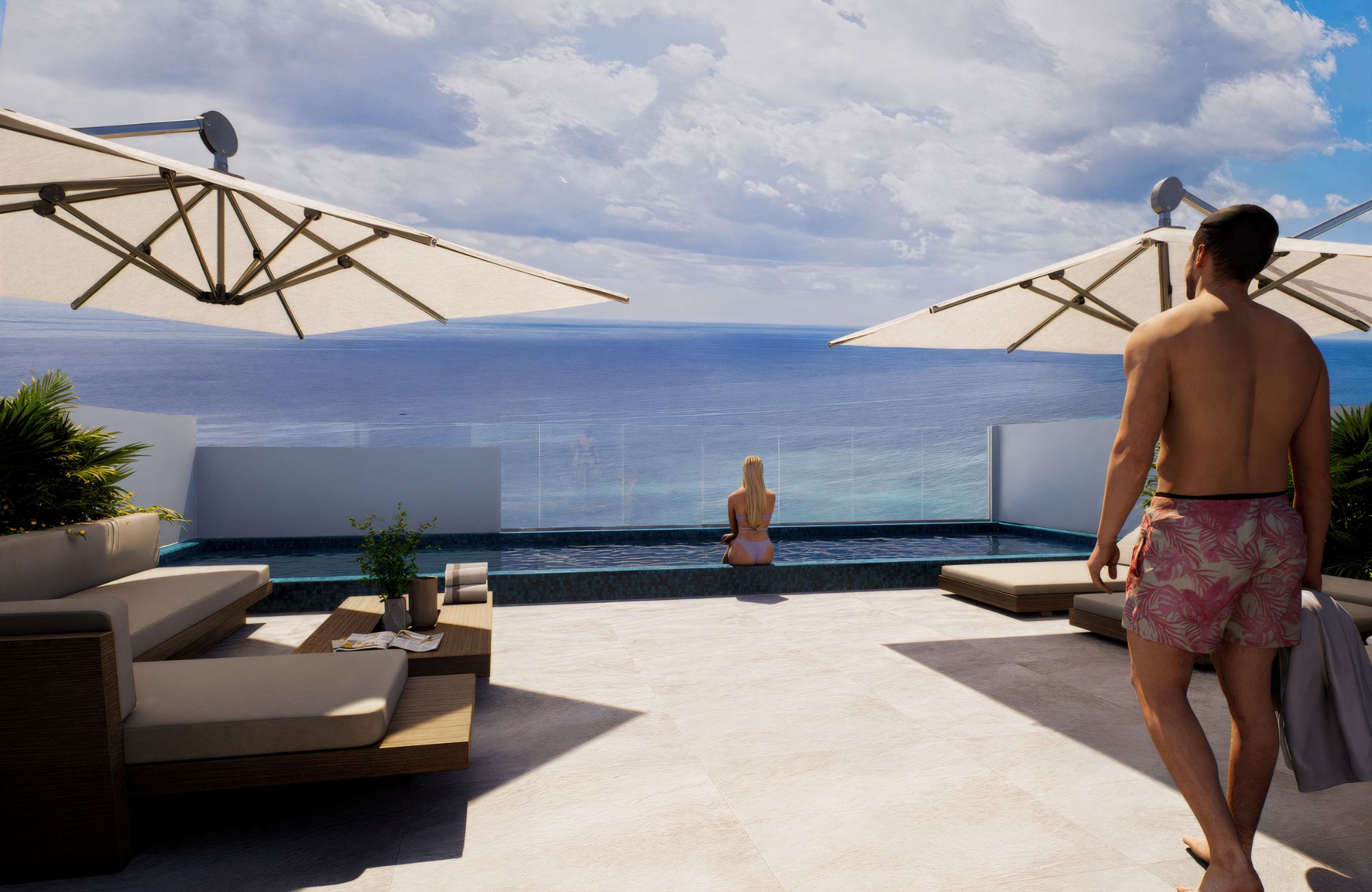 Apartment with pool, pet park for sale in Playacar, Playa del Carmen.