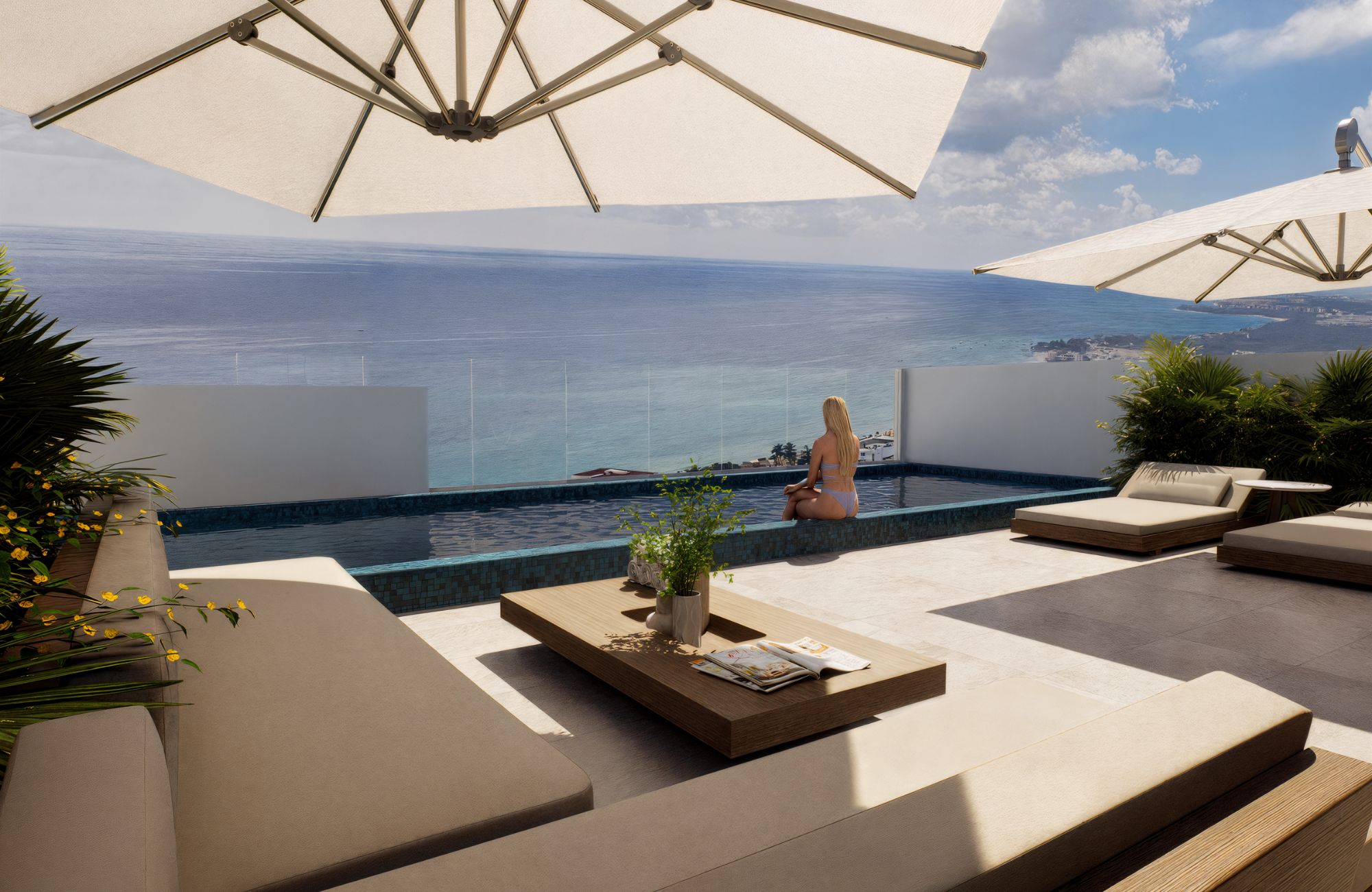 Apartment with pool, pet park for sale in Playacar, Playa del Carmen.