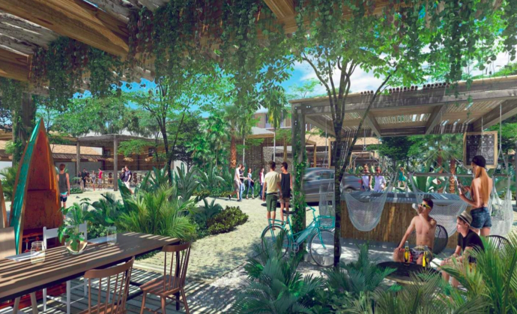 Condominium with pool for adults and rooftop bar, family pool, spa, co-working, gym, for pre-sale, Aldea Zama, Tulum.