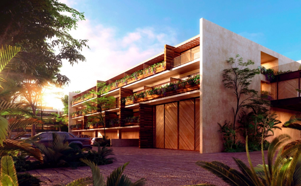 Departamento eco amigable, alberca con multiples areas comunes en exterior, vistas verdes , ciclopista al mar y Zona Hotelera, en Avenida