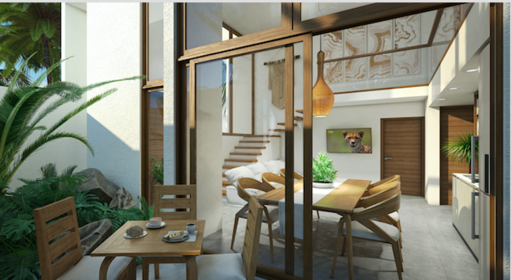 Apartment with private pool, beach access, beach club, for sale, Tankah, Tulum.