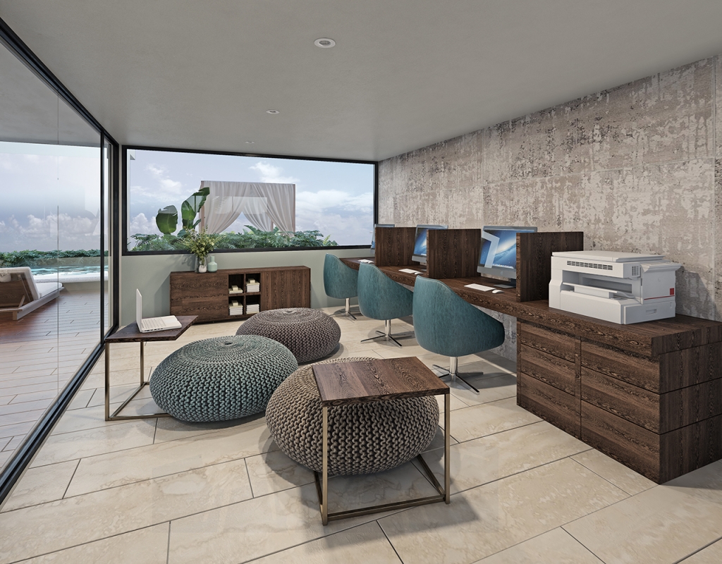 Departamento con alberca privada, gym, area de spa, pre-construccion, venta, Zona Centro, Playa del Carmen.