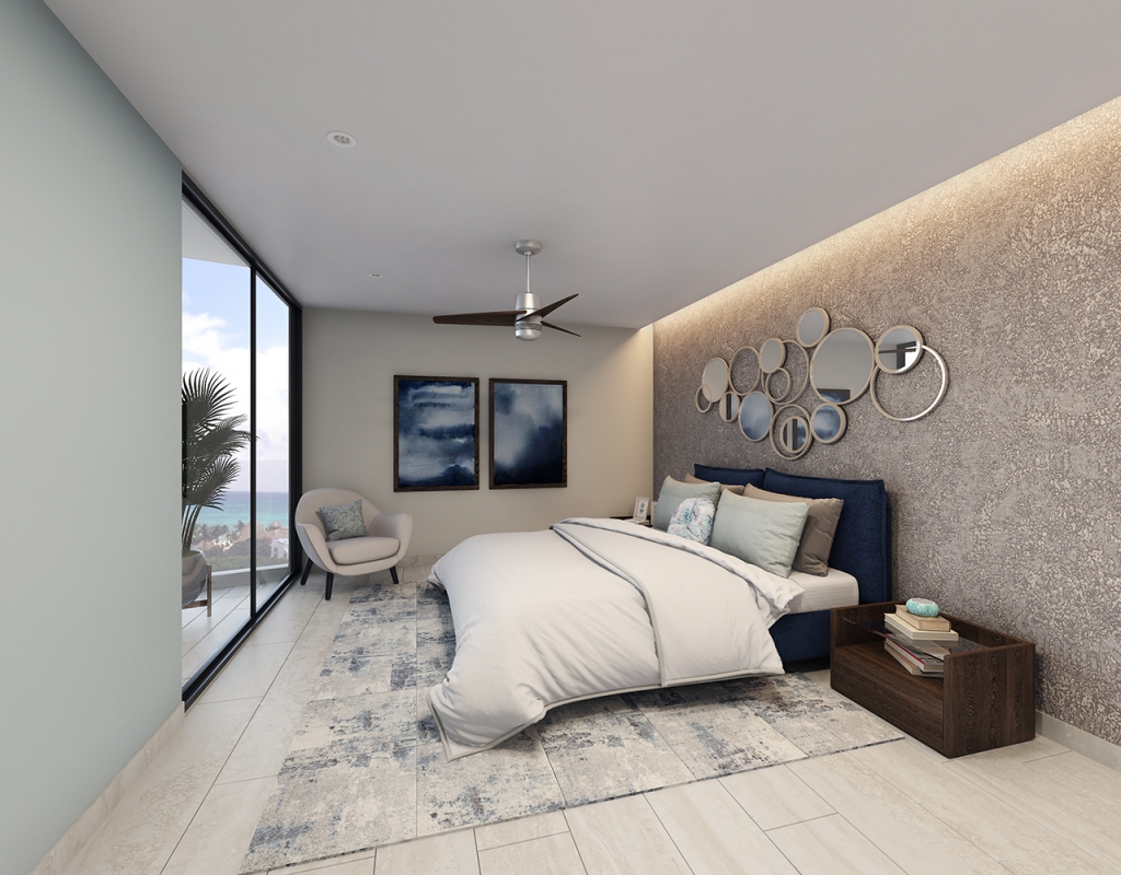 Departamento con alberca privada, gym, area de spa, pre-construccion, venta, Zona Centro, Playa del Carmen.