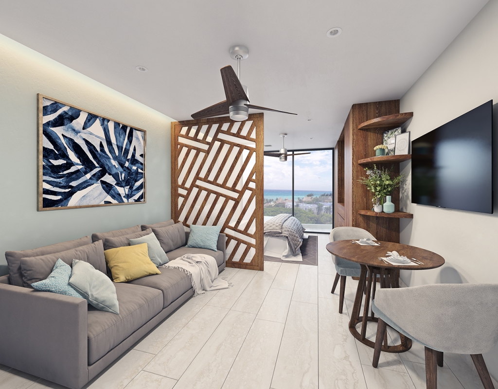 Penthouse-style studio, Furnished, for sale, Downtown, Playa del Carmen