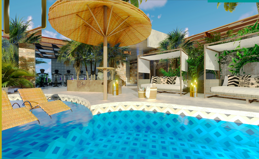 Condo with private pool surrounded by  nature