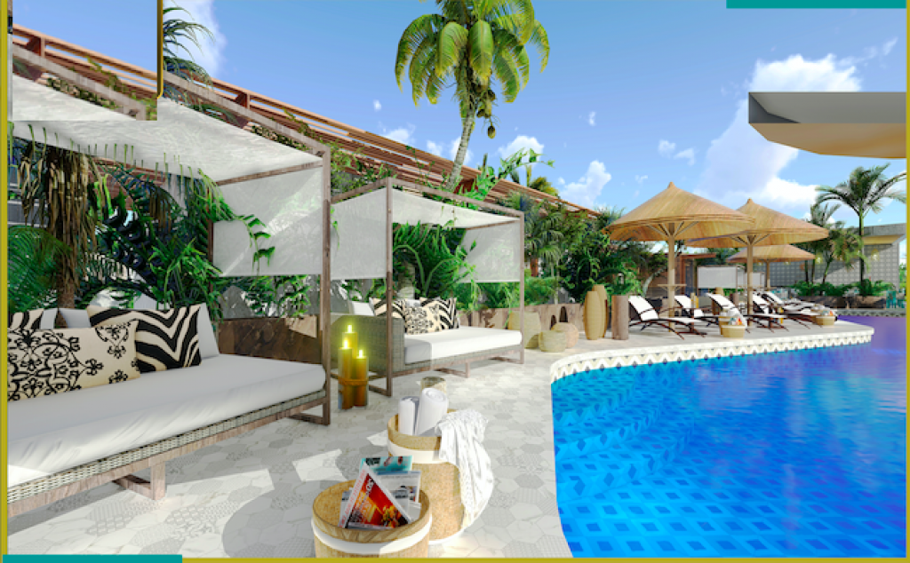 Condo with private pool surrounded by  nature