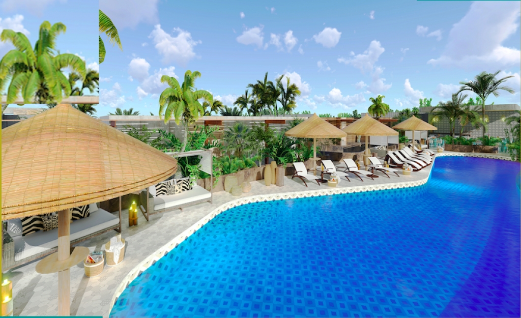 Condo with private pool surrounded by  nature