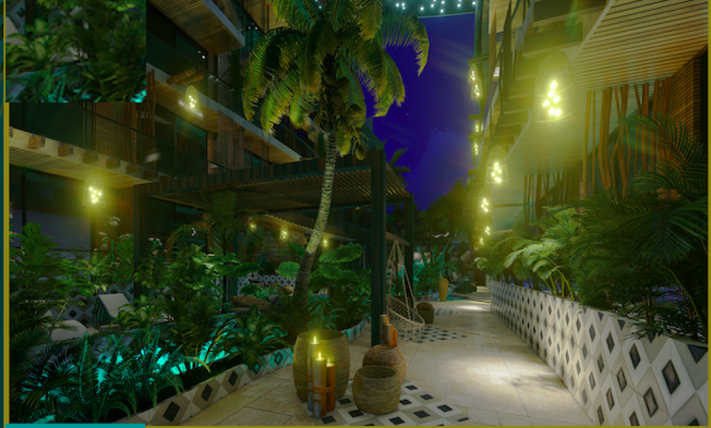 Condo with private pool surrounded by  nature