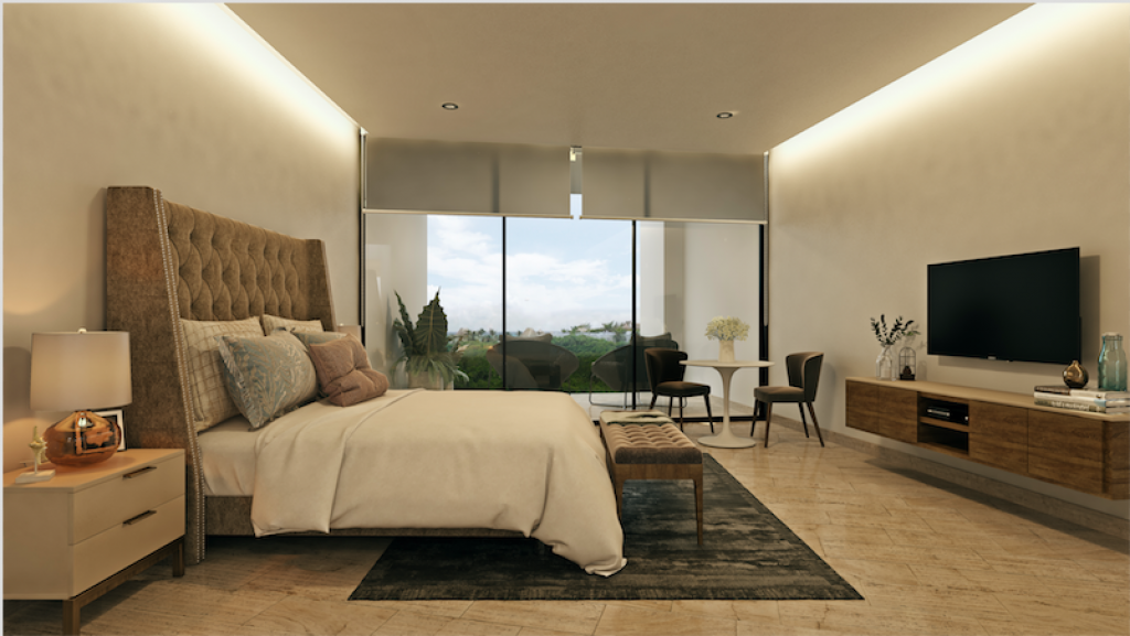 Condominio frente al mar con alberca privada, 3,000 m2 de Albercas, campo de Golf, Club de playa, Corasol, en venta Playa del Carmen.