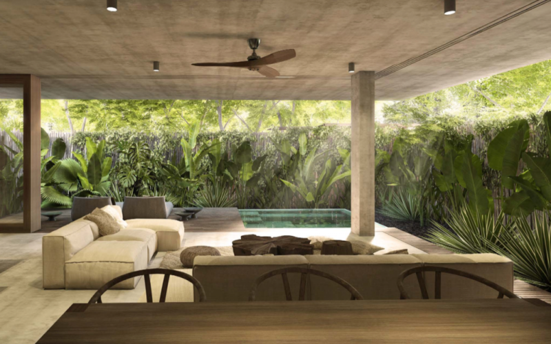 Luxury condominium with private pool in Aldea Zama