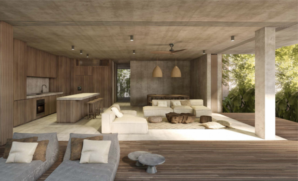 Penthouse with private pool, avant garde design unique development inspired by art for sale in Tulum.