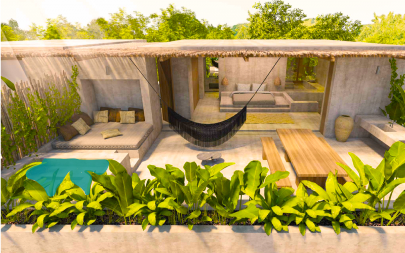 Penthouse with private rooftop wide spaces open design in Aldea Zama