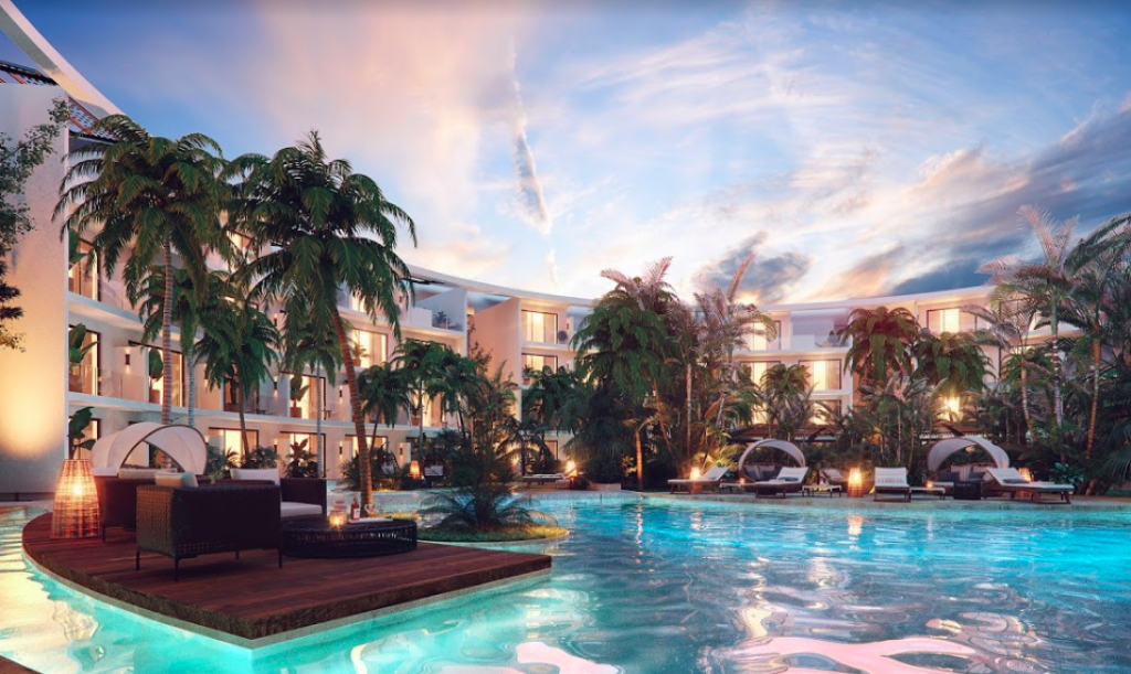 Luxury studio surrounded by green areas for sale in Tulum