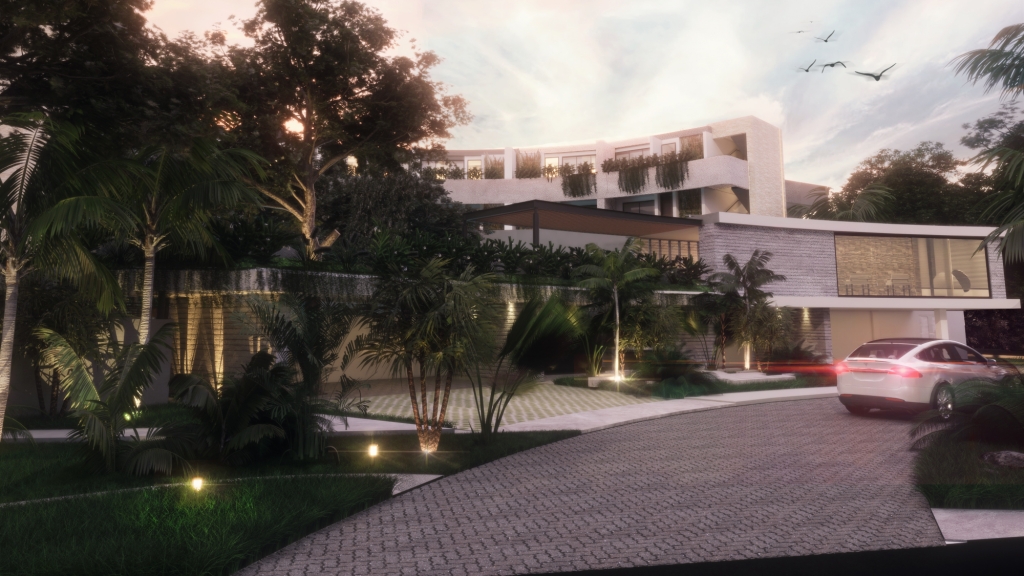 Condo with private pool, lock off, heated pool, gym and yoga area, coffee shop, in Aldea Zama for sale.