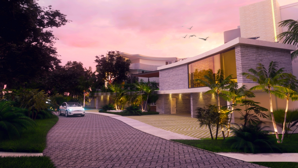 Condo with private pool, lock off, heated pool, gym and yoga area, coffee shop, in Aldea Zama for sale.