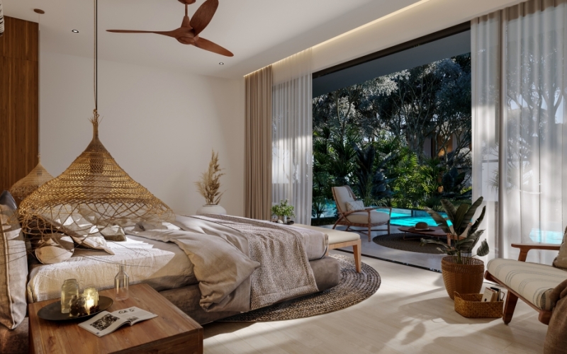 Condominium with  swimp up, access to the pool by your terrace, passenger drone, electric car charge