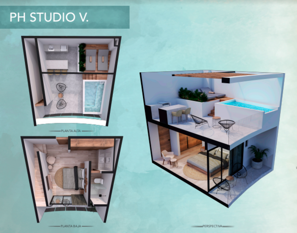 Penthouse con terraza privada, con areas verdes, Gym, centro de negocios, area para yoga y gym, jard&iacute;n de hamacas, en Aldea Zama Tulum, venta.