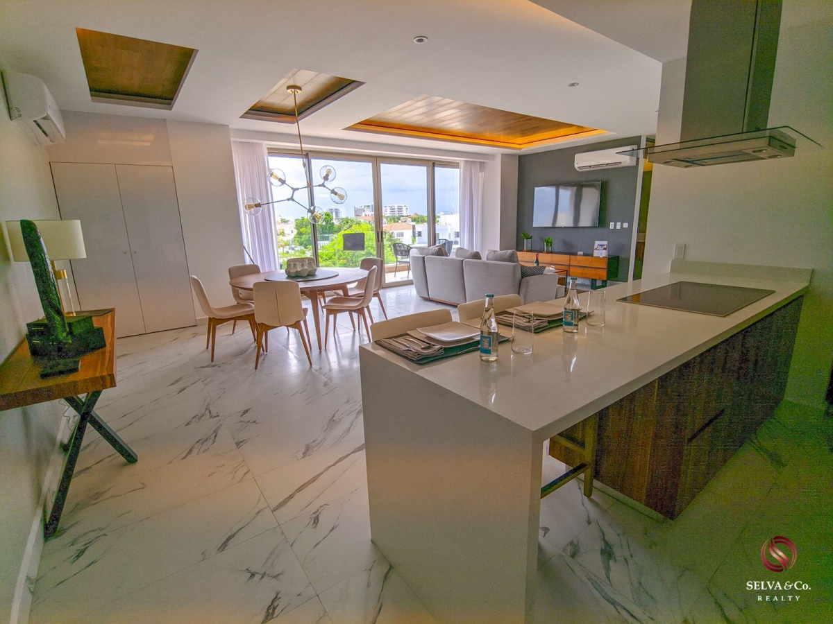 2 bedroom apartment with Gym, Pool and Jacuzzi for sale, Hotel Zone, Cancun.