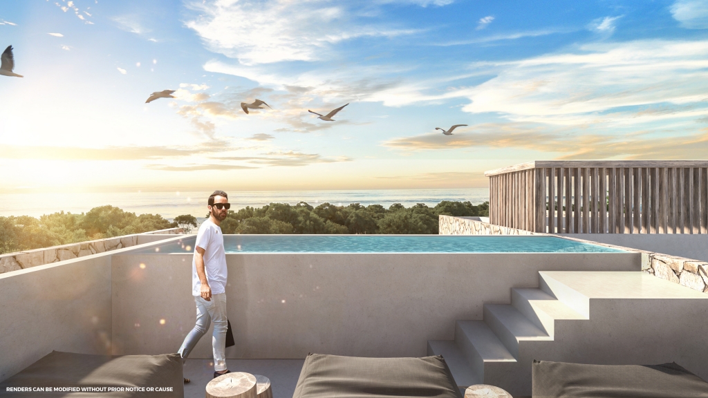 Furnished penthouse with private rooftop for sale, Aldea Zama, Tulum