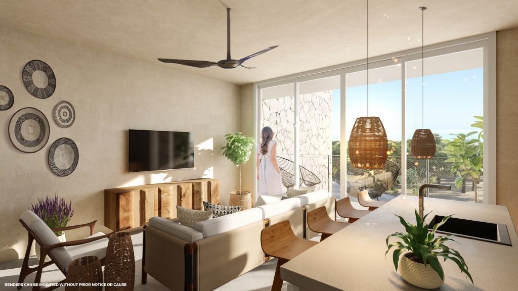 Furnished penthouse with private rooftop for sale, Aldea Zama, Tulum