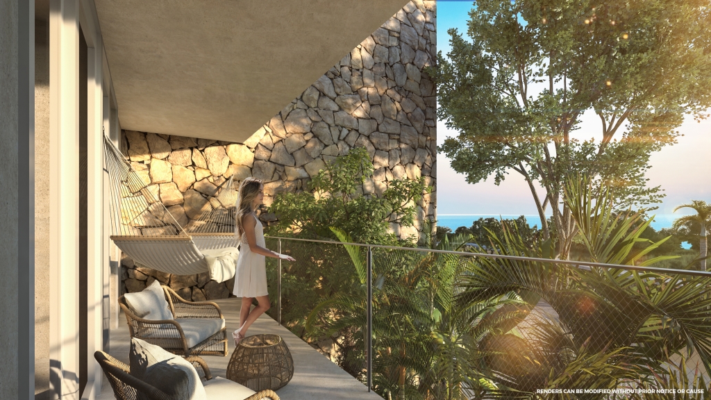 Furnished penthouse with private rooftop for sale, Aldea Zama, Tulum