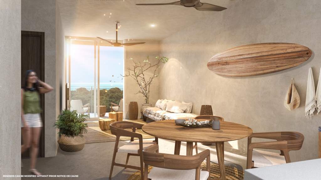 Furnished penthouse with private rooftop for sale, Aldea Zama, Tulum