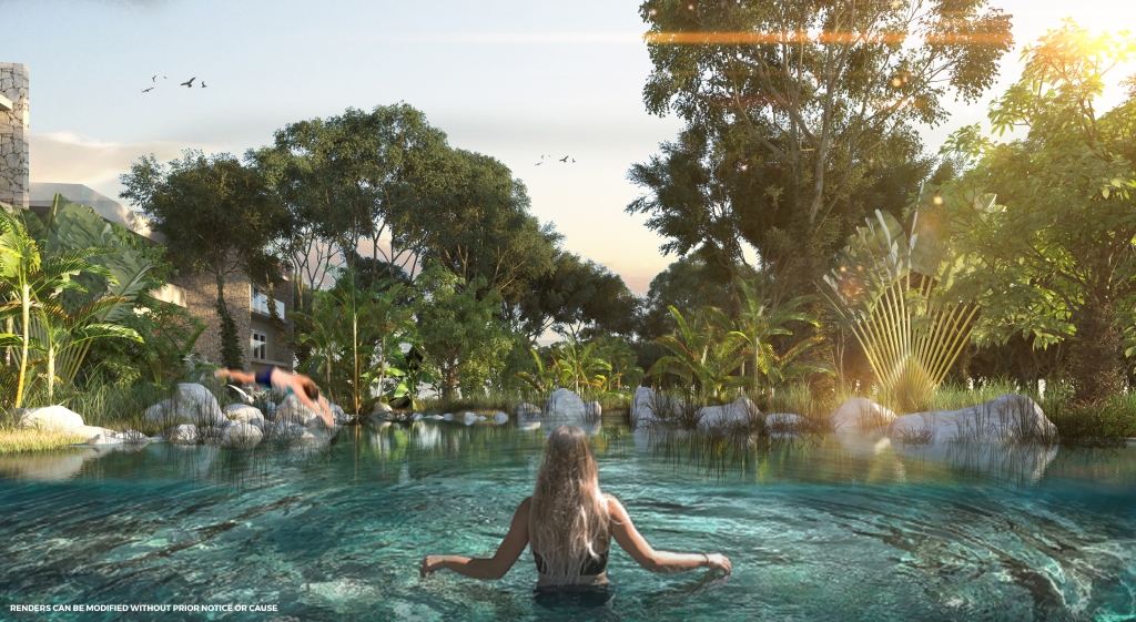 Penthouse with private pool, natural cenote and luxury amenities