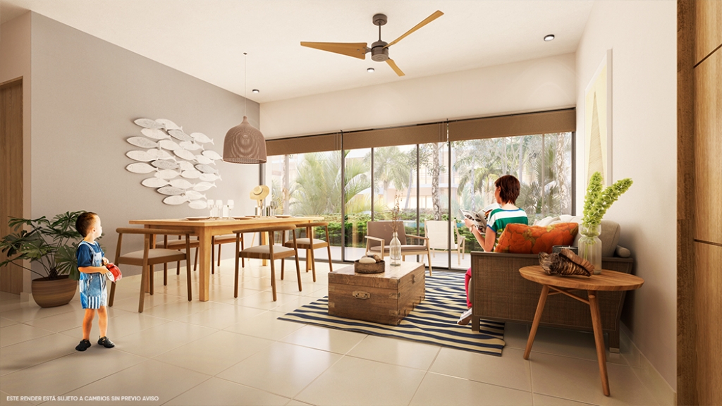 Penthouse with private pool, gym, yoga, spa, ecological technology, in Aldea Zama, Tulum, for sale.