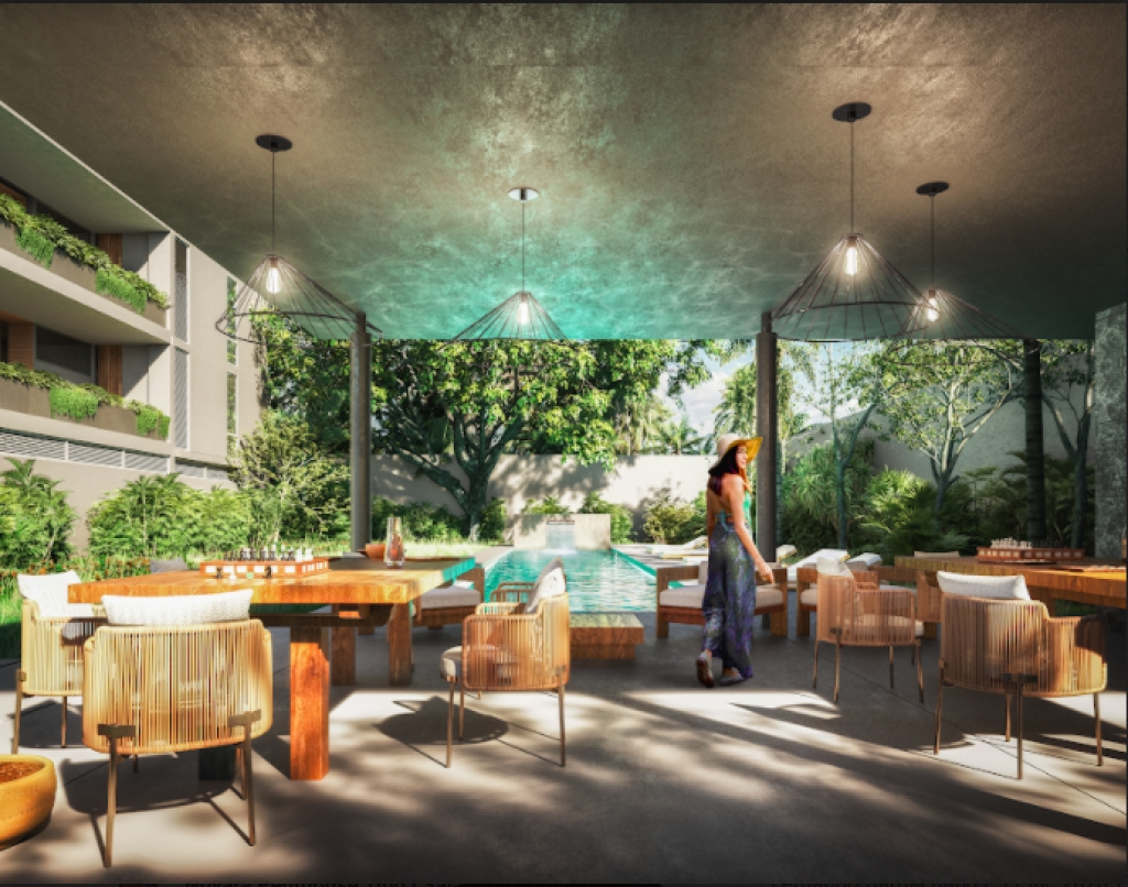 Apartment with garden and private jacuzzi, near the beach, room &amp; pool service, fire pit, playground for children, hammock area, surrounded