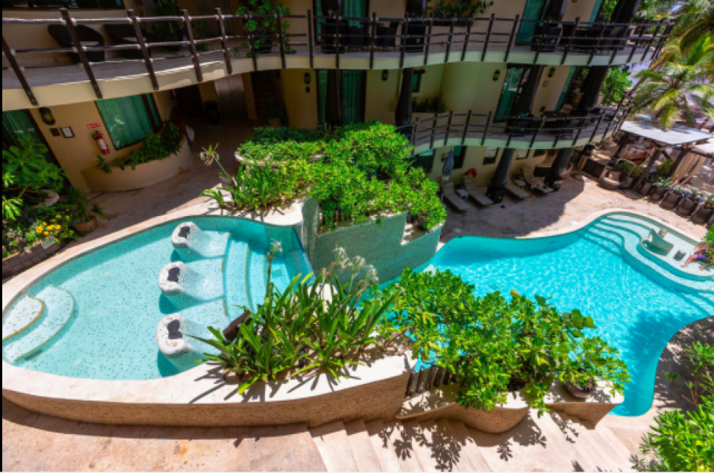 Condominium with private pool and garden, terrace, BBQ, for sale, Playacar, Playa del Carmen