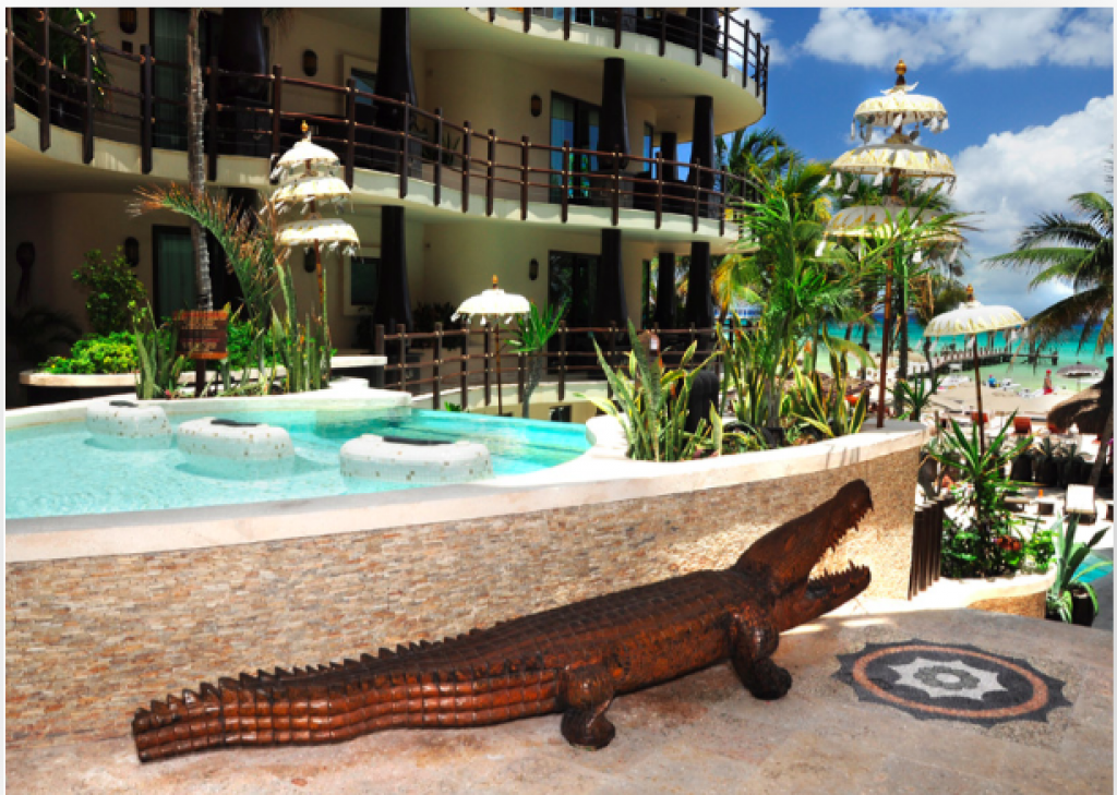 Condominium with private pool and garden, terrace, BBQ, for sale, Playacar, Playa del Carmen