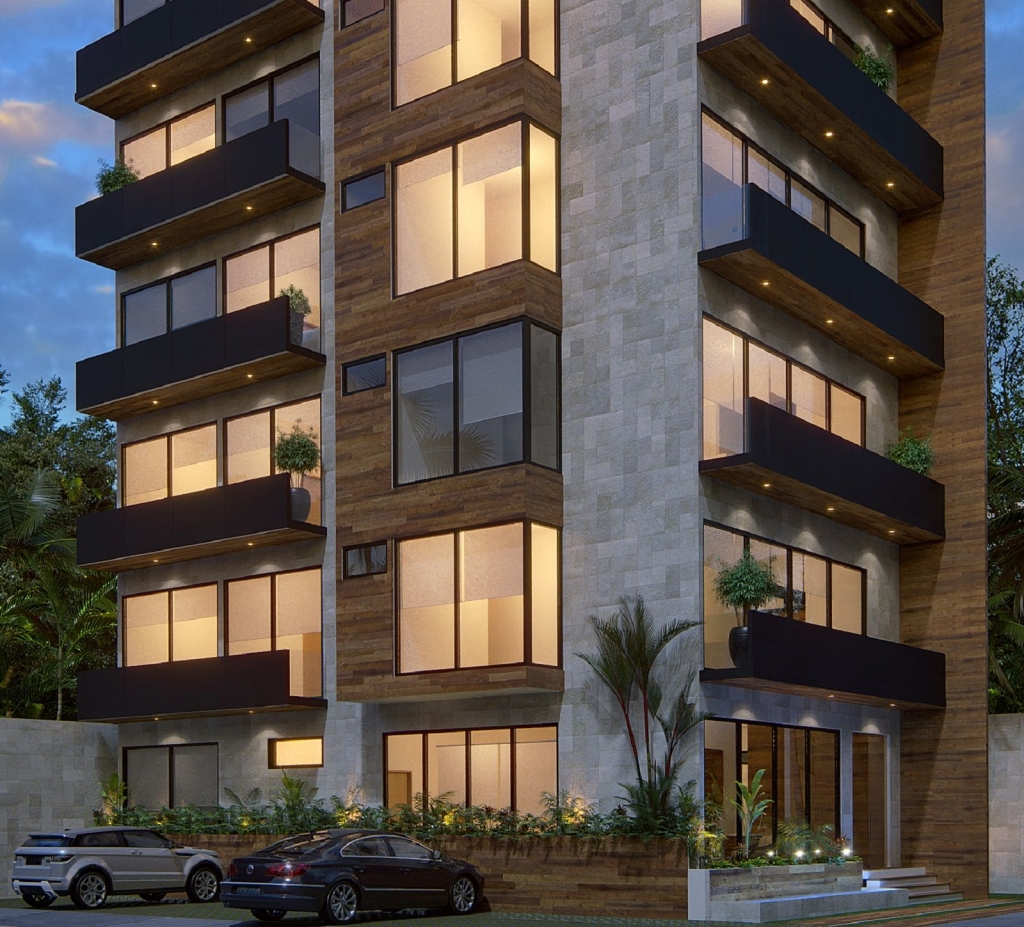 Departamento, roof top con alberca y asador, area de hamacas, palapa, area para perros, pre-construccion, venta Cozumel