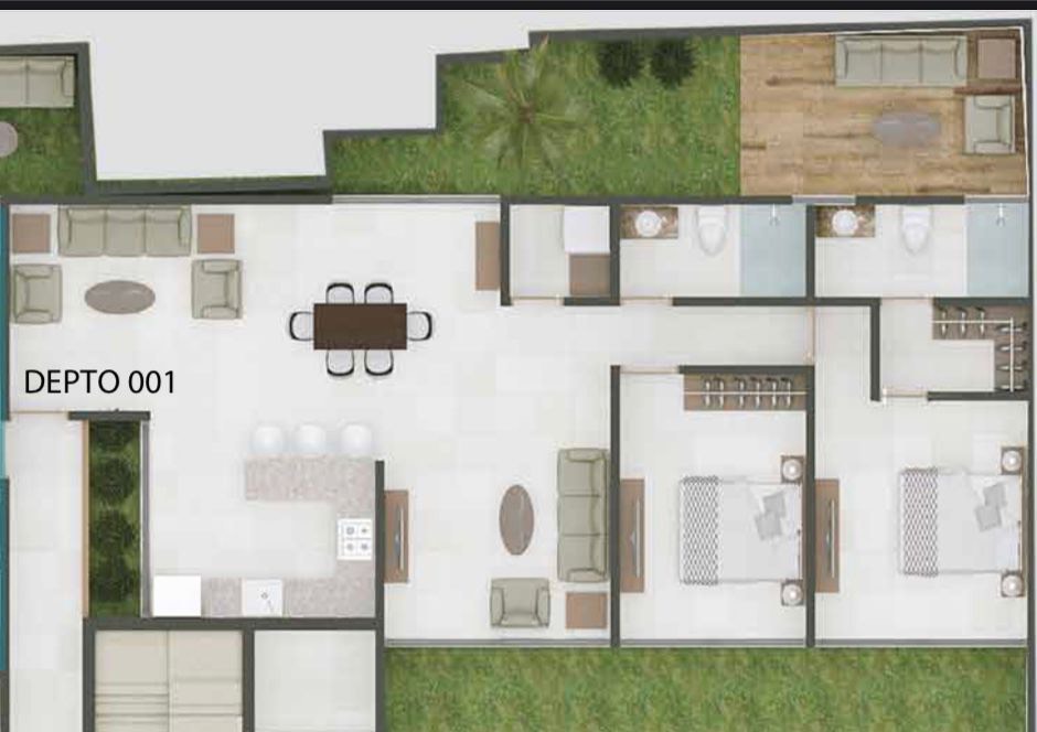 Departamento, roof top con alberca y asador, area de hamacas, palapa, area para perros, pre-construccion, venta Cozumel