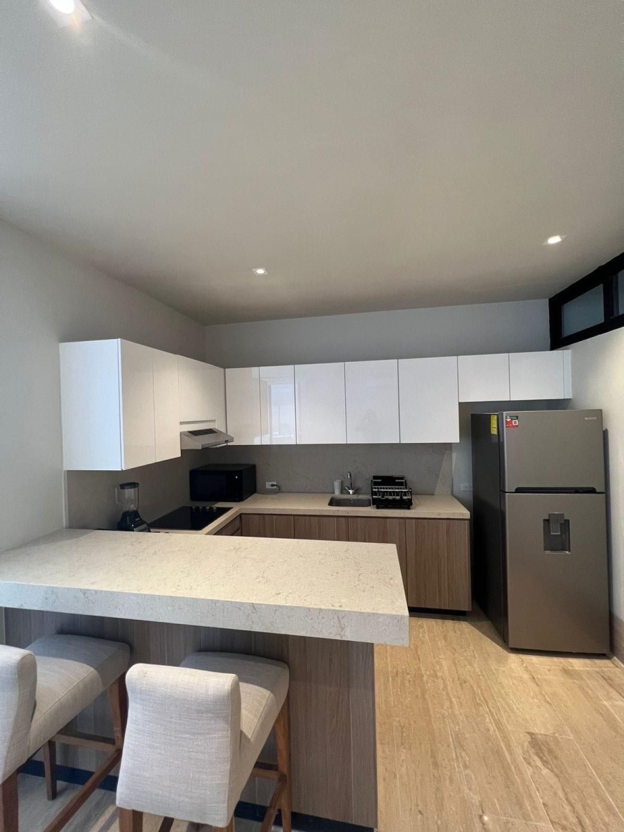 Departamento, roof top con alberca y asador, area de hamacas, palapa, area para perros, pre-construccion, venta Cozumel