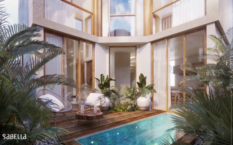 2 bedroom house with private pool in Tulum for sale