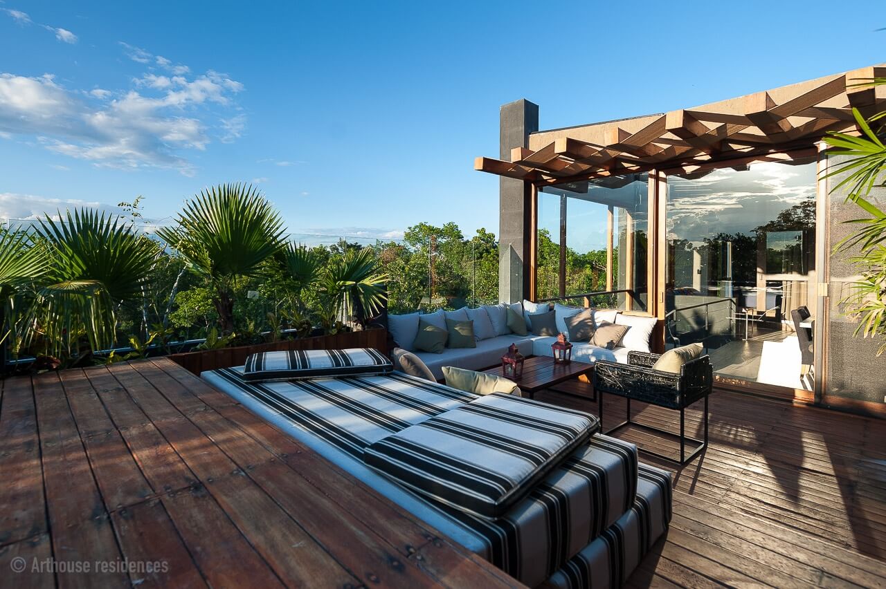 Penthouse with infinity pool, bar, yoga area, and gym in Aldea Zam&aacute;.