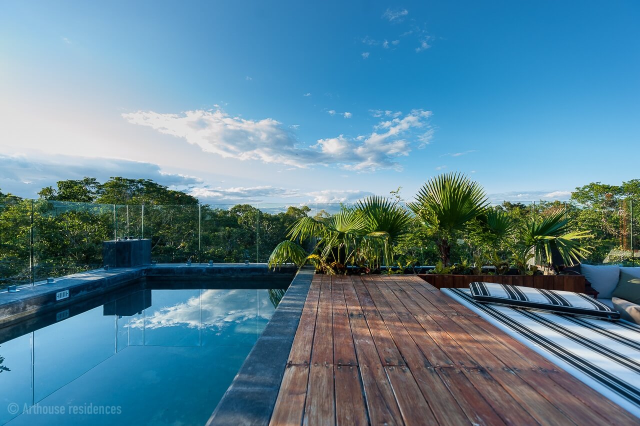 Penthouse with infinity pool, bar, yoga area, and gym in Aldea Zam&aacute;.