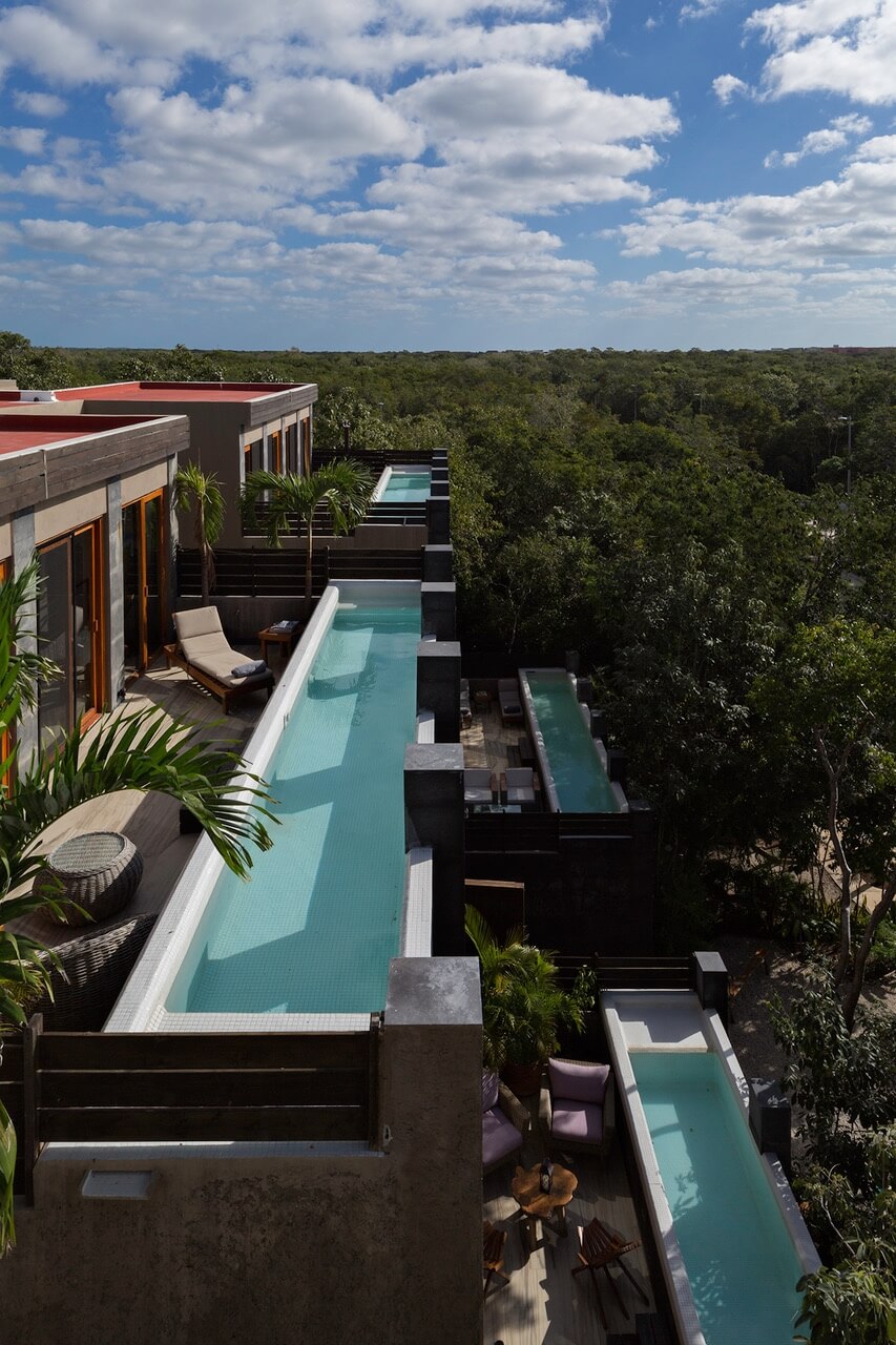 Penthouse with infinity pool, bar, yoga area, and gym in Aldea Zam&aacute;.