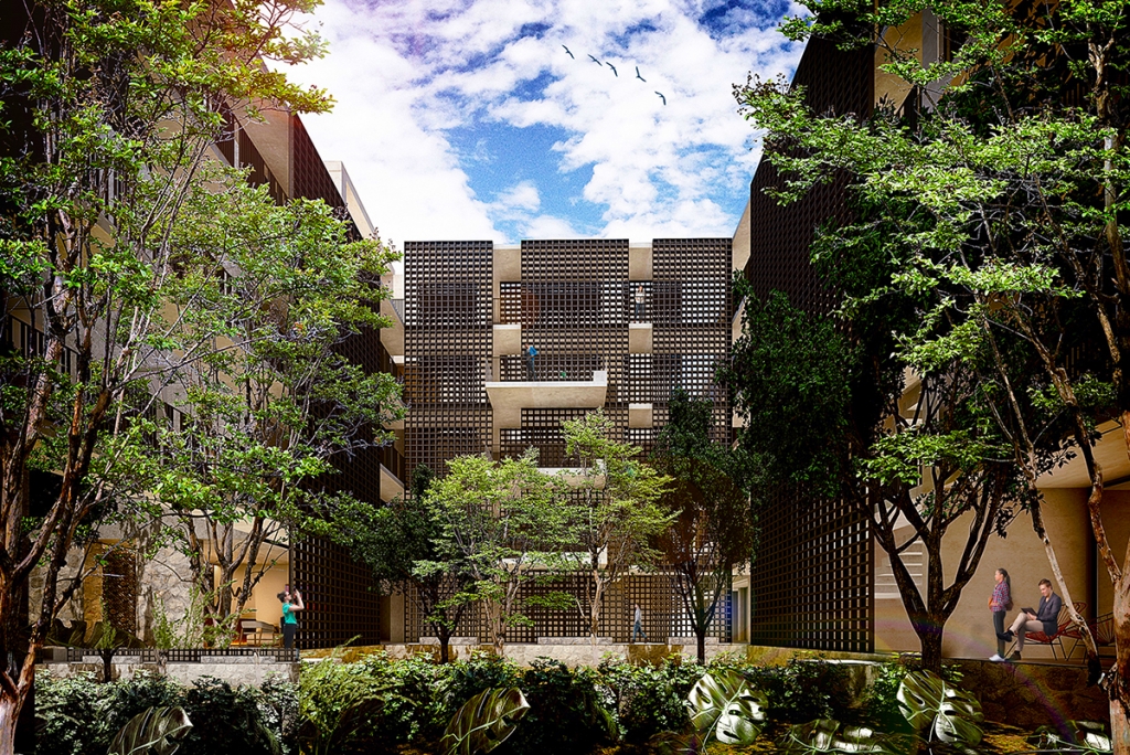 Local comercial en venta en El Ejido Playa del Carmen, en Edificio de condominios, frente a parque r