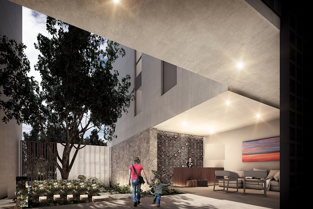 Local comercial en venta en El Ejido Playa del Carmen, en Edificio de condominios, frente a parque r