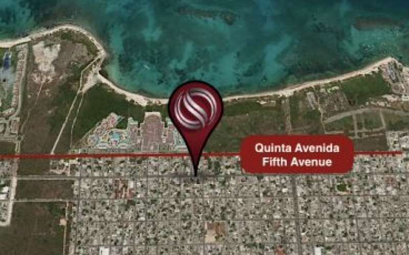Mixed use land on avenue for sale in the Colosio neighborhood Playa del Carmen downtown