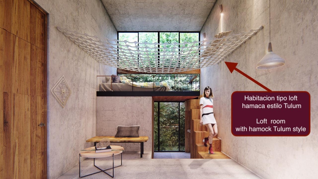 Hotel en venta en Tulum, concepto innovador, sobre avenida principal a pasos de las Ruinas Mayas.