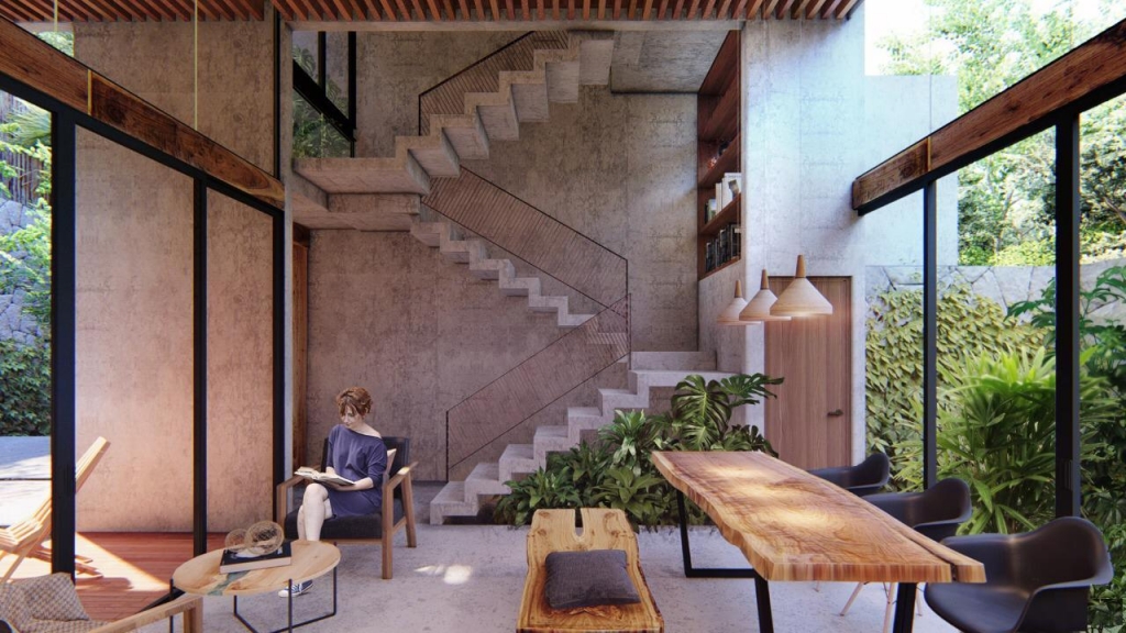 Hotel en venta en Tulum, concepto innovador, sobre avenida principal a pasos de las Ruinas Mayas.