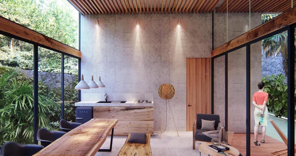 Hotel en venta en Tulum, concepto innovador, sobre avenida principal a pasos de las Ruinas Mayas.