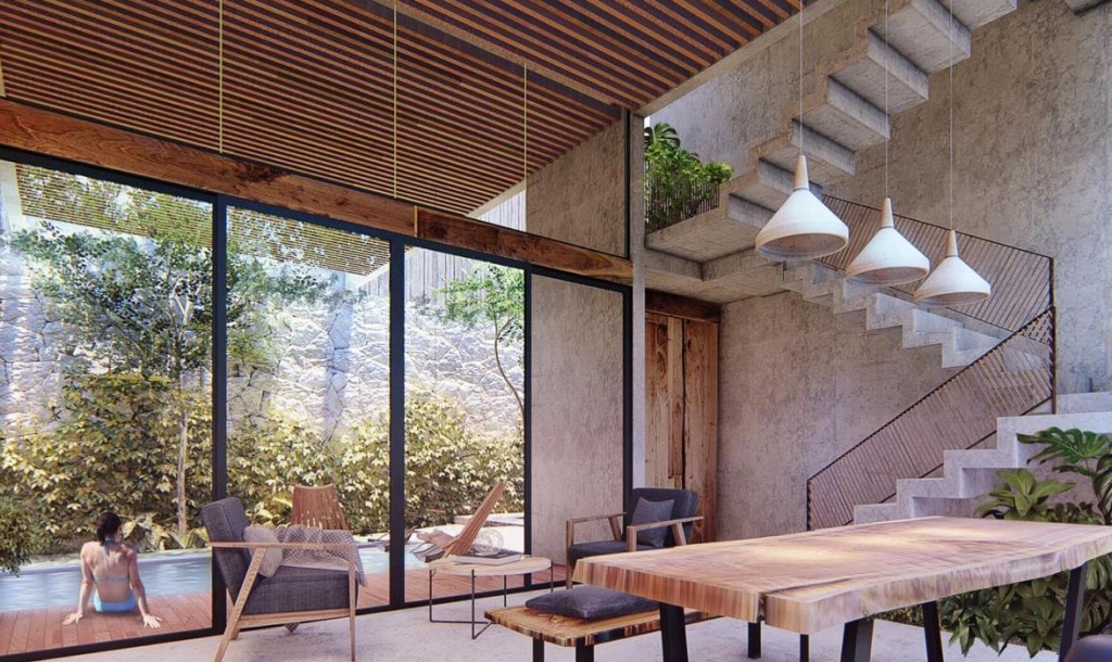 Hotel en venta en Tulum, concepto innovador, sobre avenida principal a pasos de las Ruinas Mayas.