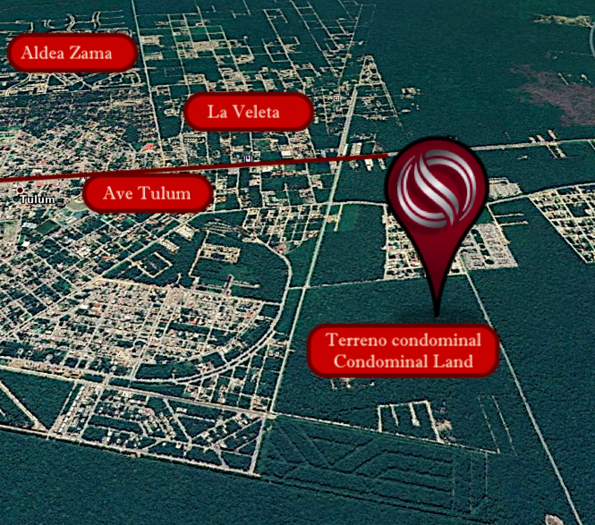 Terreno multifamiliar,macrolote en venta en Tulum, densidad H4.